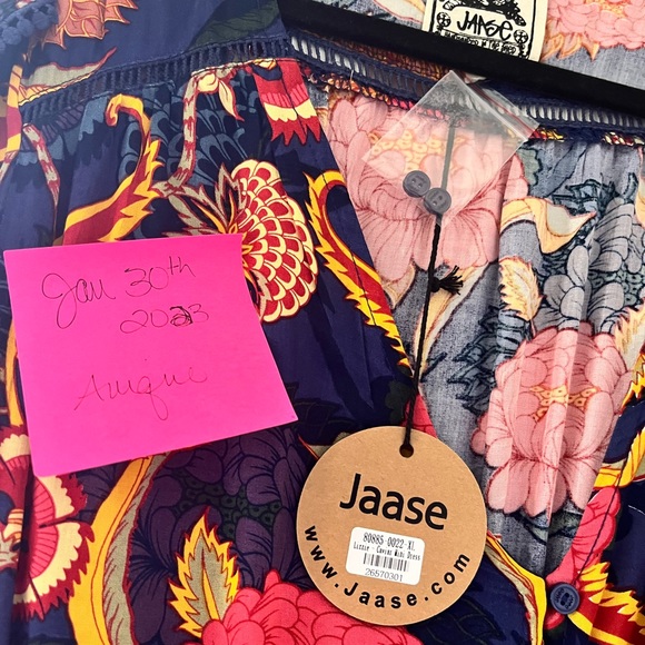 Knee length boho print dress. - Picture 4 of 5